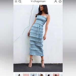 VChapman Lily Dress in Cashmere Blue size 4